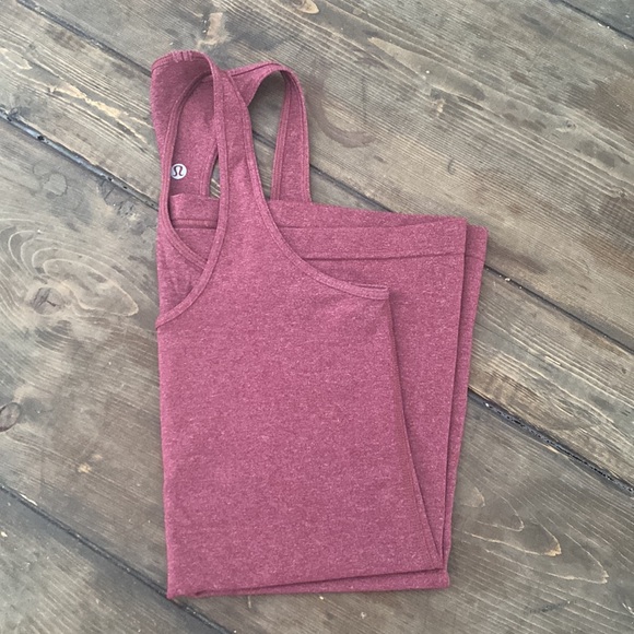 Lululemon Luon Heathered Red Cool Racerback - Picture 3 of 4